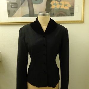 Bebe Black Long Sleeve Button Down Jacket